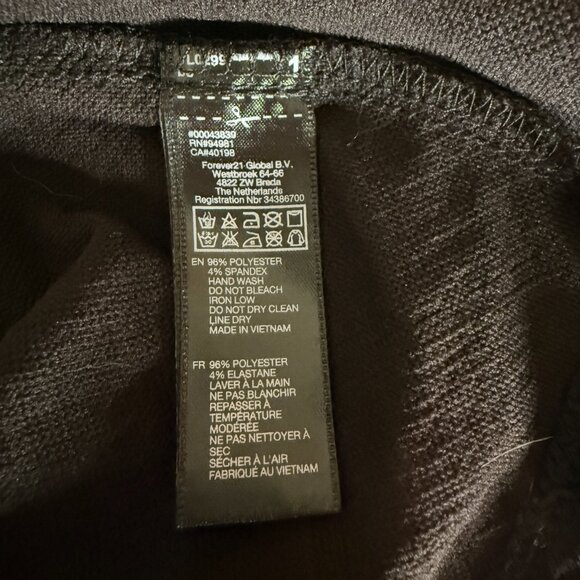 Forever 21 Black Short-Length Dress – NWT Size L, Stretch Knit - Picture 4 of 4